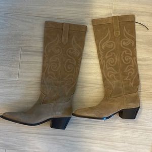 Zara cowboy boots NWOT